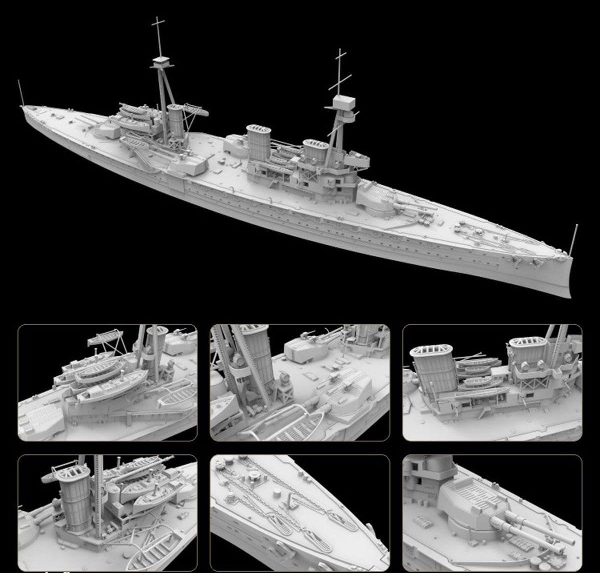 Flyhawk FH1311S HMS Invincible 1914 Deluxe Edition 1/700 – image 4
