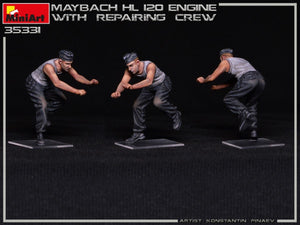 Miniart 35331 MAYBACH HL 120 ENGINE FOR PANZER III/IV FAMILY WITH REPAIR CREW 1/35 – image 9