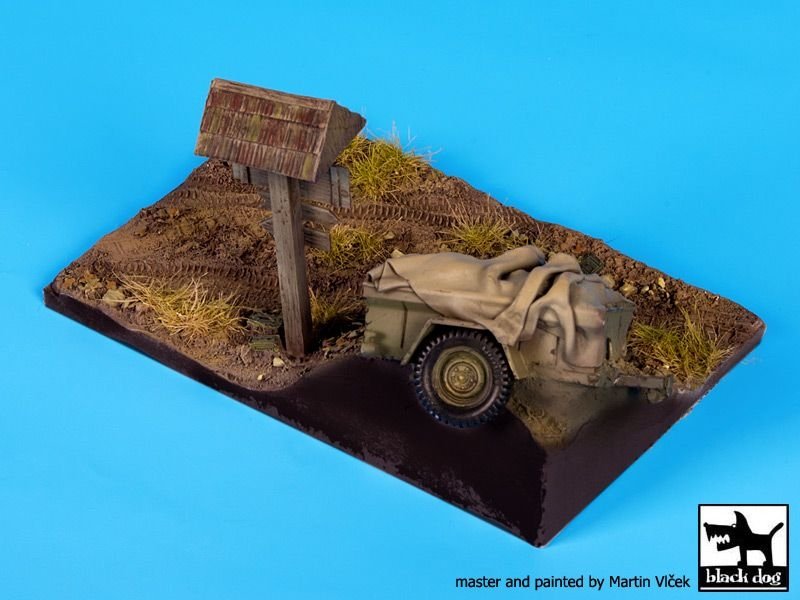 Black Dog D35063 Road with trailer base 1/35 – Bild 2