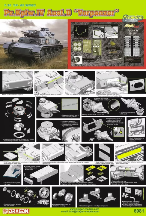 Dragon 6981 Pz.Kpfw.IV Ausf.D Vorpanzer (Premium Edition) 1/35 – image 2