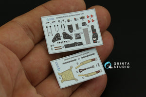Quinta Studio QD48230 Fiat CR.42 3D-Printed &amp;amp; colored Interior on decal paper (Italeri) 1/48 – image 6