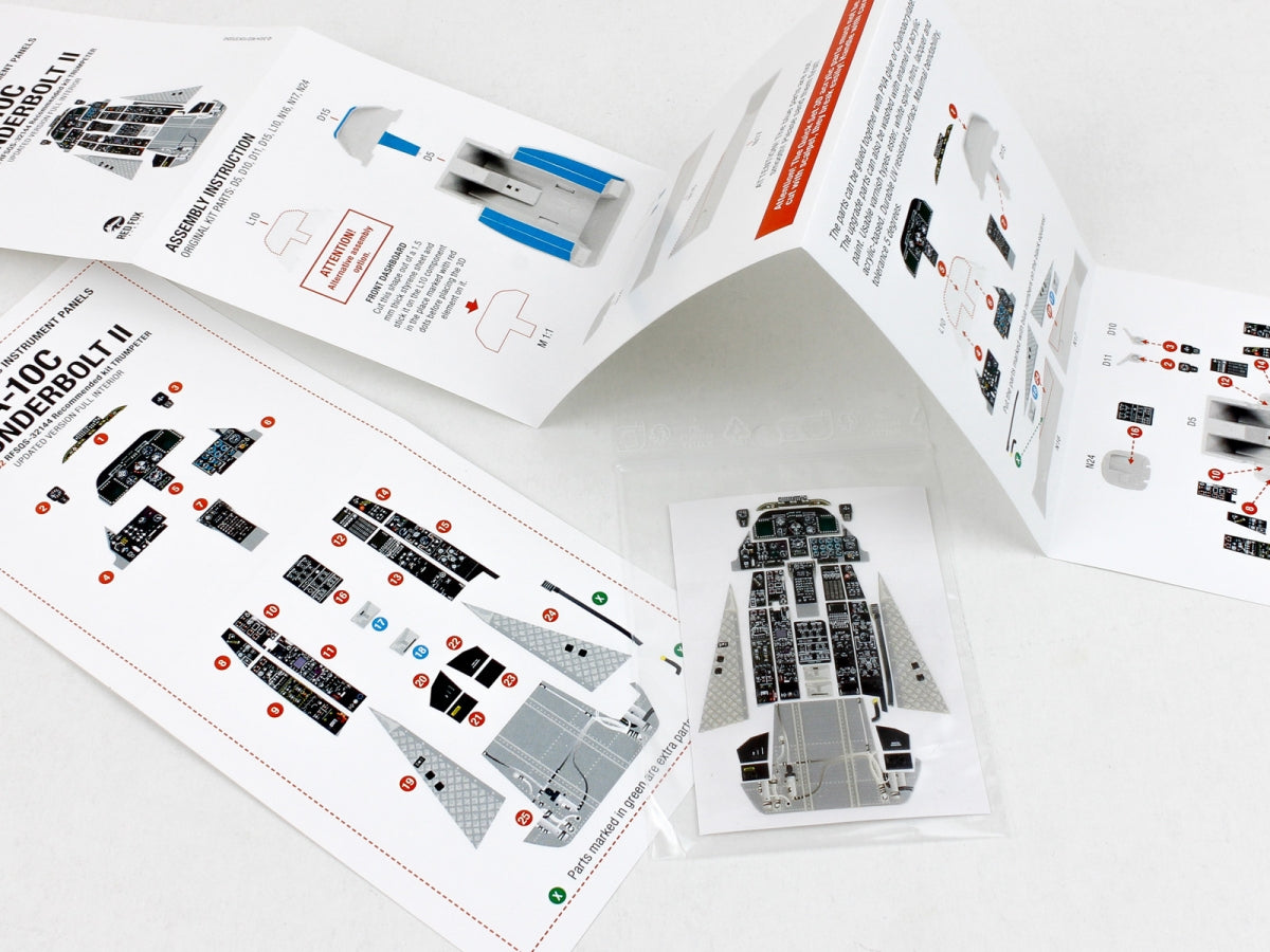 Red Fox Studio QS-32144 A-10C Thunderbolt II Updated full interior for Trumpeter 3D colored resin IP 1/32 – image 5