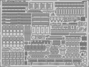 Eduard 53217 USS Saratoga CV-3 pt.2 TRUMPETER 1/350