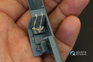 Quinta Studio QD48075 Bf-109G-2 3D-Printed &amp;amp; colored Interior on decal paper (for Eduard kit) 1/48 – immagine 8