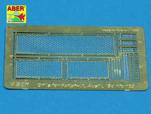 Aber 35G09 Grilles for German tank Pz.Kpfw. II, Ausf.L Luchs (SD.Kfz.123) (1/35)