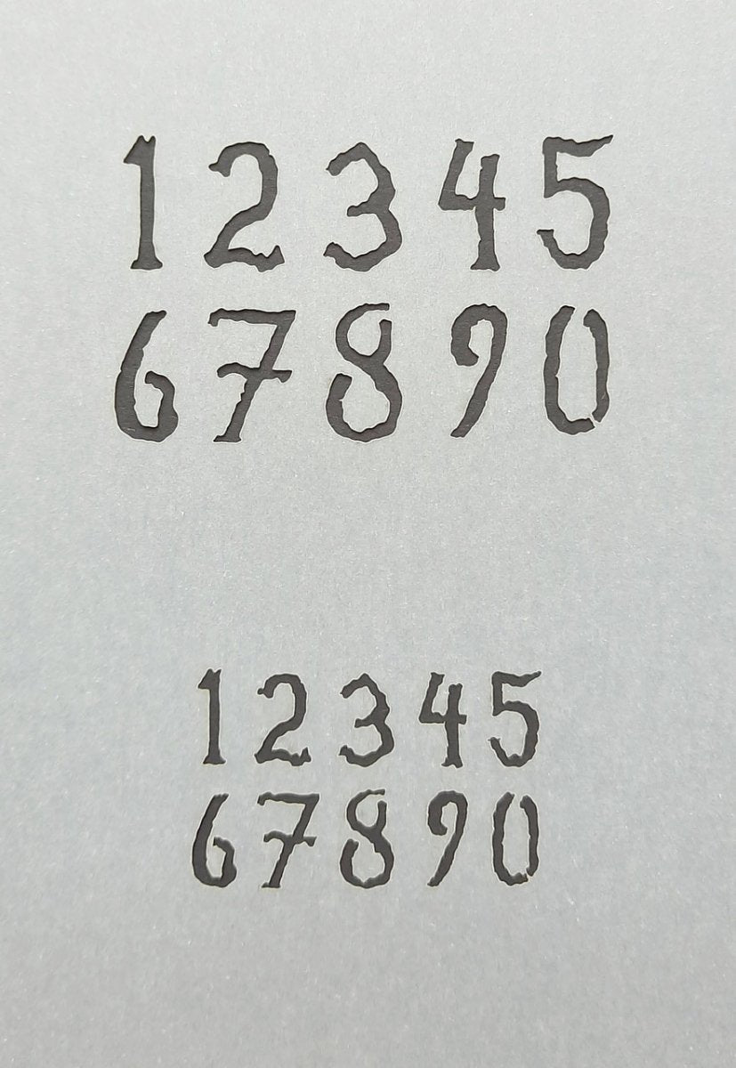 RT-Diorama 35608 Airbrush Stencil: Painted Numbers 1/35 – image 2