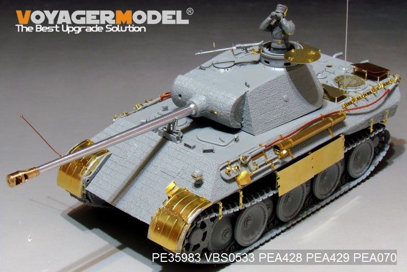 Voyager Model PE35983 WWII German Panther D Tank Late version Basic For TAKOM 2104 1/35 – immagine 10