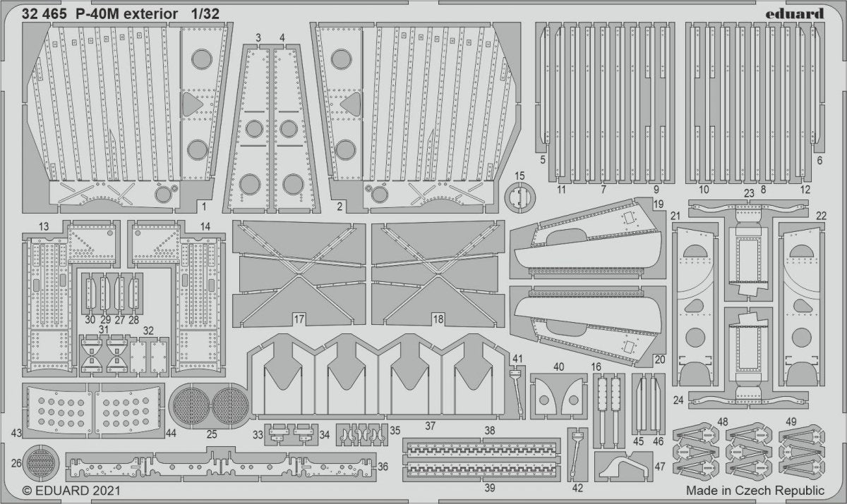 Eduard BIG33134 P-40M part II 1/32 – imagen 3