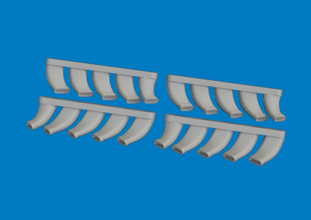 Eduard 672404 Mosquito exhaust stacks PRINT Tamiya 1/72 – Bild 3