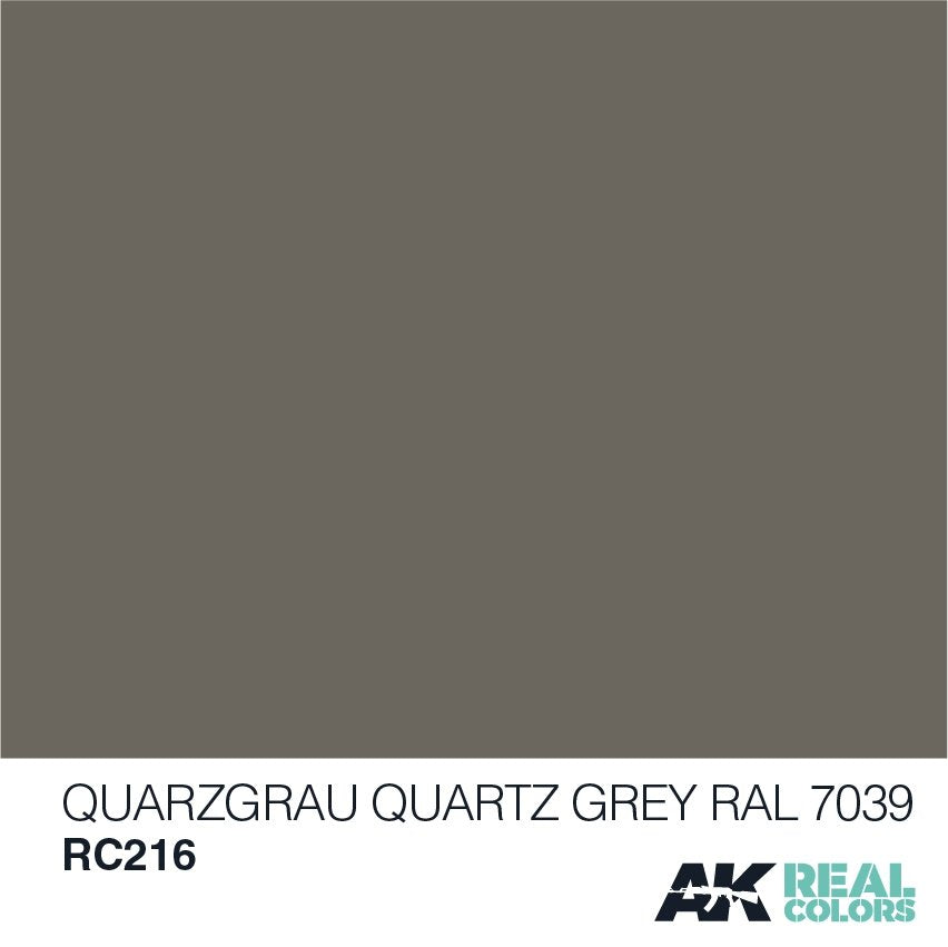 AK Interactive RC216 QUARZGRAU-QUARTZ GRAY RAL 7039 10ML – immagine 2