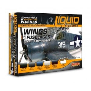 Lifecolor LP06 Liquid pigments Set Wings and fuselages 6x22ml