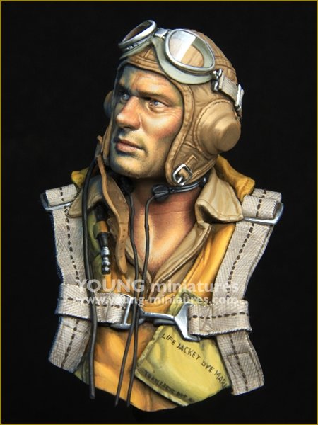 Young Miniatures YM1890 The Battle of Midway US Navy Pilot 1942 1/10 – image 3