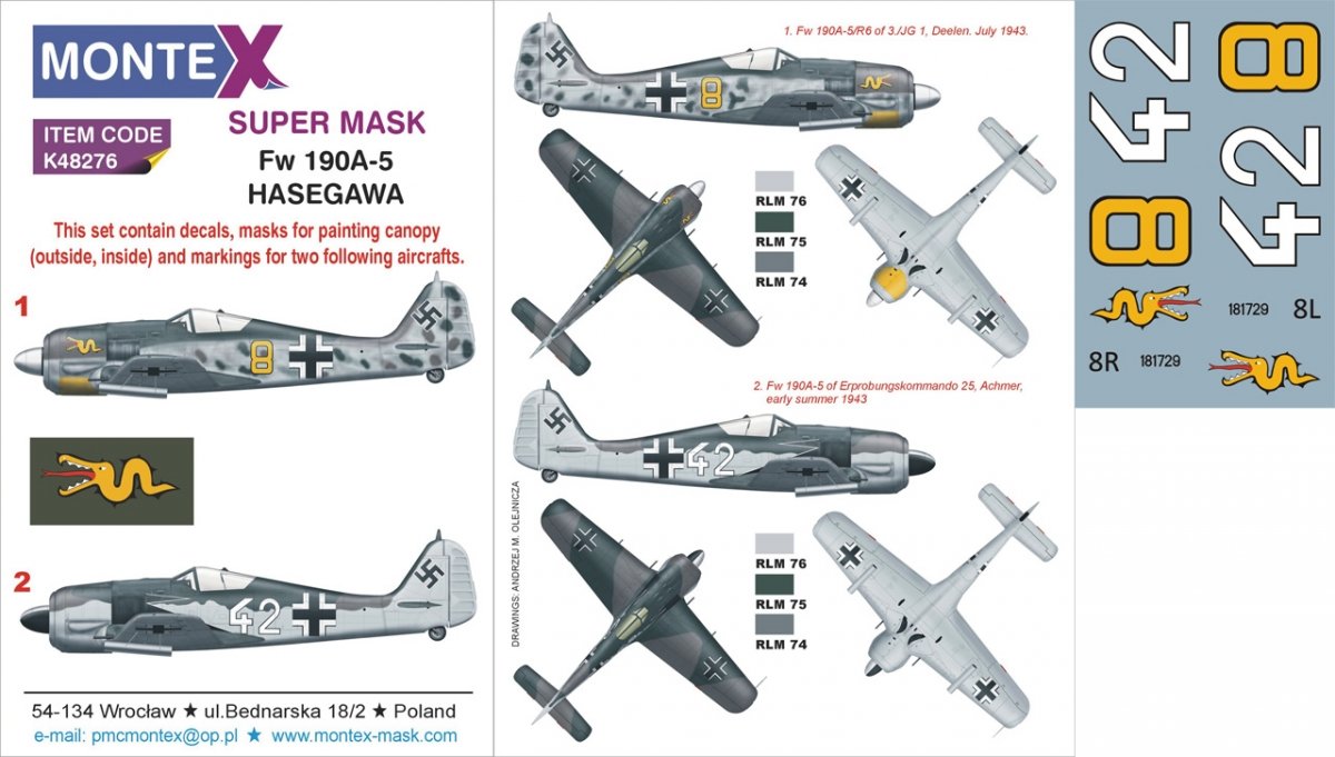 Montex K48276 FW 190A-5 1/48