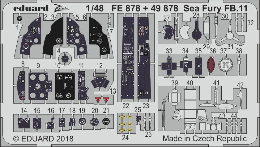 Eduard FE878 Sea Fury FB.11 AIRFIX 1/48