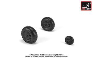 Armory Models AW72202 Junkers Ju 88 late wheels w/ weighted tires 1/72 – image 3