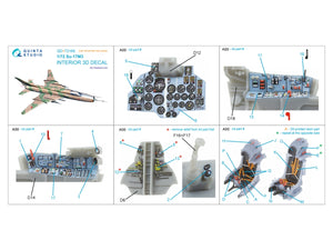 Quinta Studio QD+72168 Su-17M3 3D-Printed colored Interior on decal paper (Modelsvit) (with 3D-printed resin part) 1/72 – imagen 6
