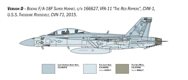 Italeri 2823 F/A-18F US Navy Special Colors 1/48 – obrázek 8