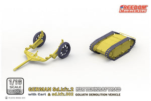 Freedom 16002 GERMAN SD.KFZ.2 KETTENKRAFTRAD &amp;amp; SD.KFZ.302 GOLIATH DEMOLITION VEHICLE 1/16 – zdjęcie 4