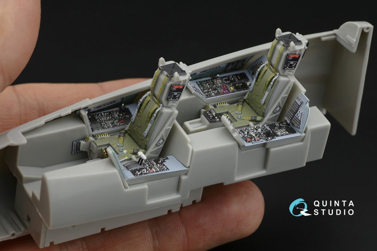 Quinta Studio QD48180 F-14D 3D-Printed &amp;amp; colored Interior on decal paper (Hasegawa) 1/48 – image 2