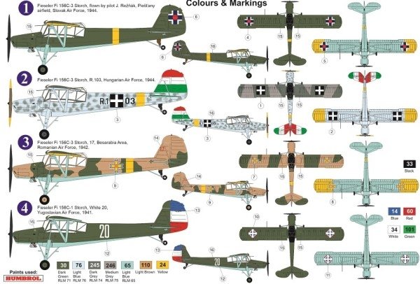 AZ Model AZ7648 Fieseler Fi 156C-1/3 “Storch” Danube Users 1/72 – Bild 2