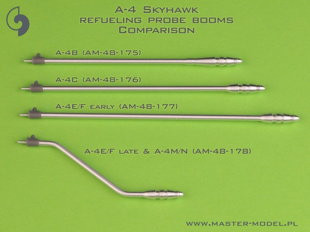 Master AM-48-177 A-4 Skyhawk - LONG, STRAIGHT Refueling Probe Boom (used on A-4E/F &amp;amp; TA-4F/J versions) 1/48 – image 2