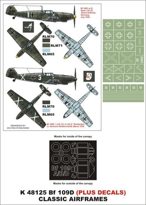 Montex K48125 Bf 109D 1/48