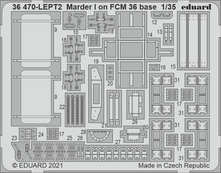 Eduard 36470 Marder I on FCM 36 base ICM 1/35 – image 2