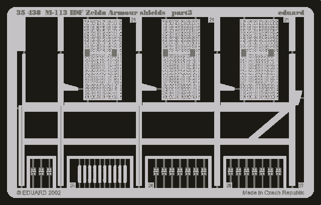 Eduard 35438 M-113 IDF Zelda armor shields 1/35 Academy – Bild 3