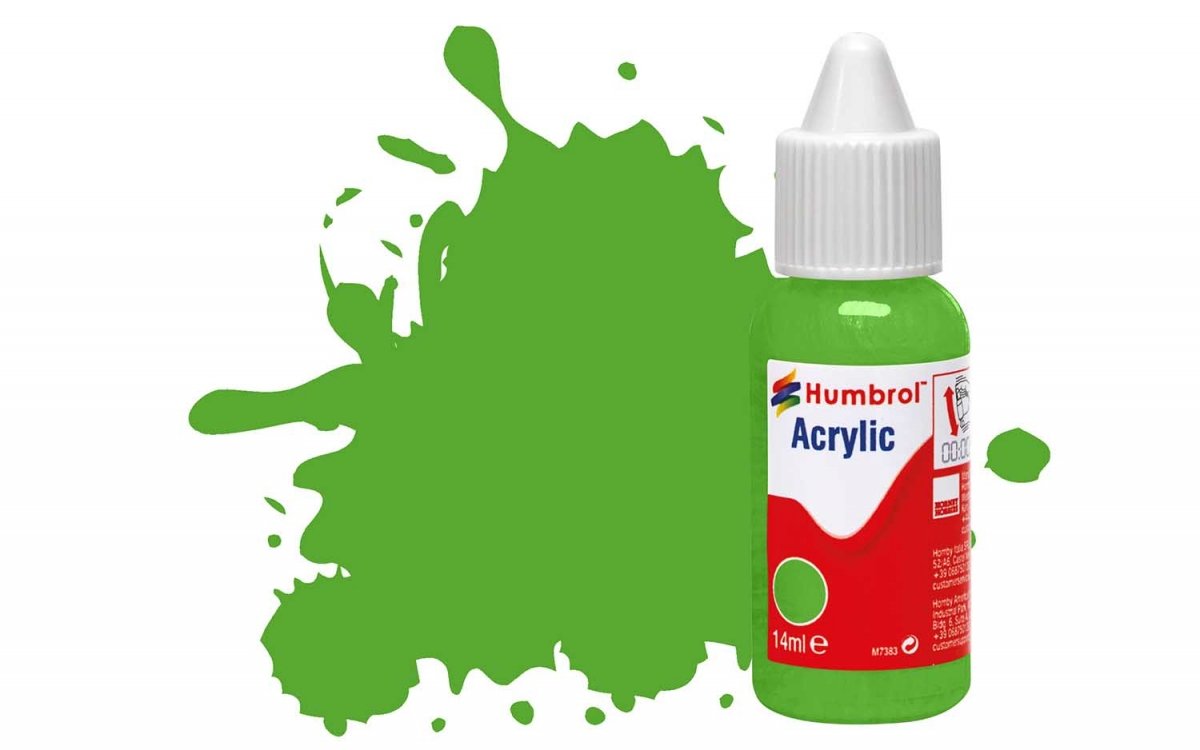 Humbrol DB0208 N° 208 Vert Signal Fluorescent Brillant - 14 ml. 
