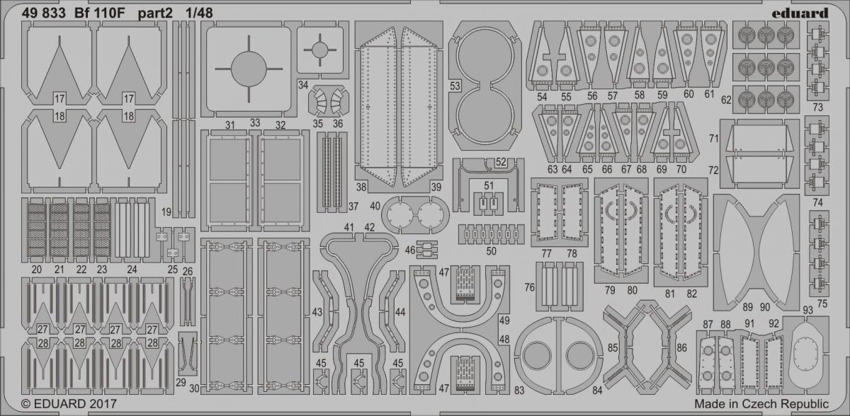 Eduard 49833 Bf 110F EDUARD 1/48 – obrázek 2