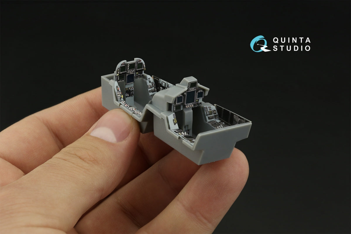Quinta Studio QD48373 F/A-18F late / EA-18G 3D-Printed &amp;amp; colored Interior on decal paper (Hobby Boss) 1/48 – obrázek 10