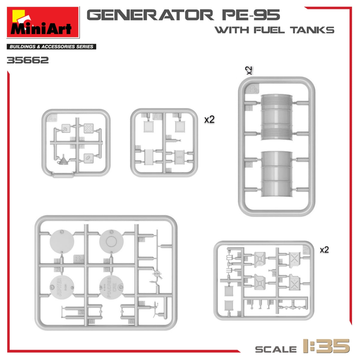 MiniArt 35662 Generator PE-95 with fuel tanks 1/35 – zdjęcie 4
