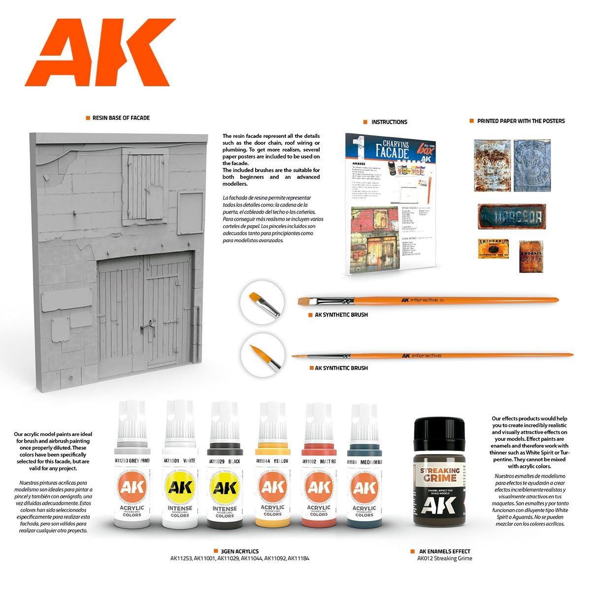 AK Interactive AK8252 ALL IN ONE SET -BOX 1 – CHARVINS FACADE – Bild 4