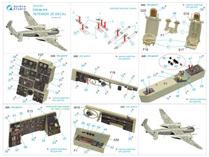 Quinta Studio QD32093 He 219 3D-Printed &amp;amp; colored Interior on decal paper (Revell) 1/32 – Bild 2