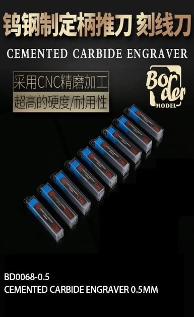 Border Model BD0068-0.5 Cemented Carbide Line Engraver 0.5mm