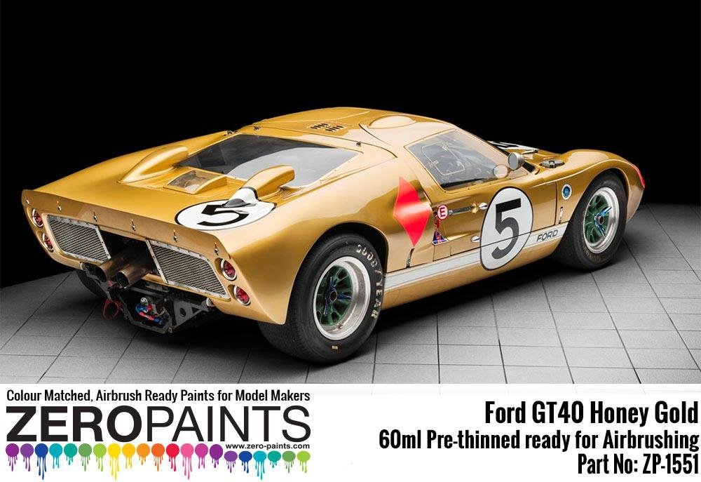 Zero Paints ZP-1551 Ford GT40 Honey Gold Paint 60ml – image 2