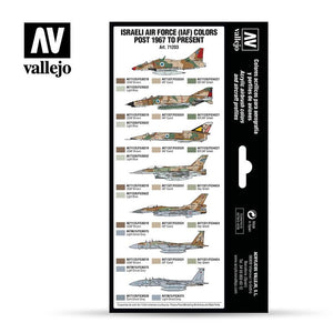 Vallejo 71203 Air War Color Series - Israeli Air Force (IAF) Colors Post 1967 to Present set – image 2