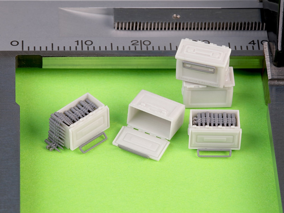 Master GM-35-067 M2 Ammo Boxes for Browning M2 .50 Rifle - Used in WWII (6 pcs.) - OPEN 1/35 – image 4
