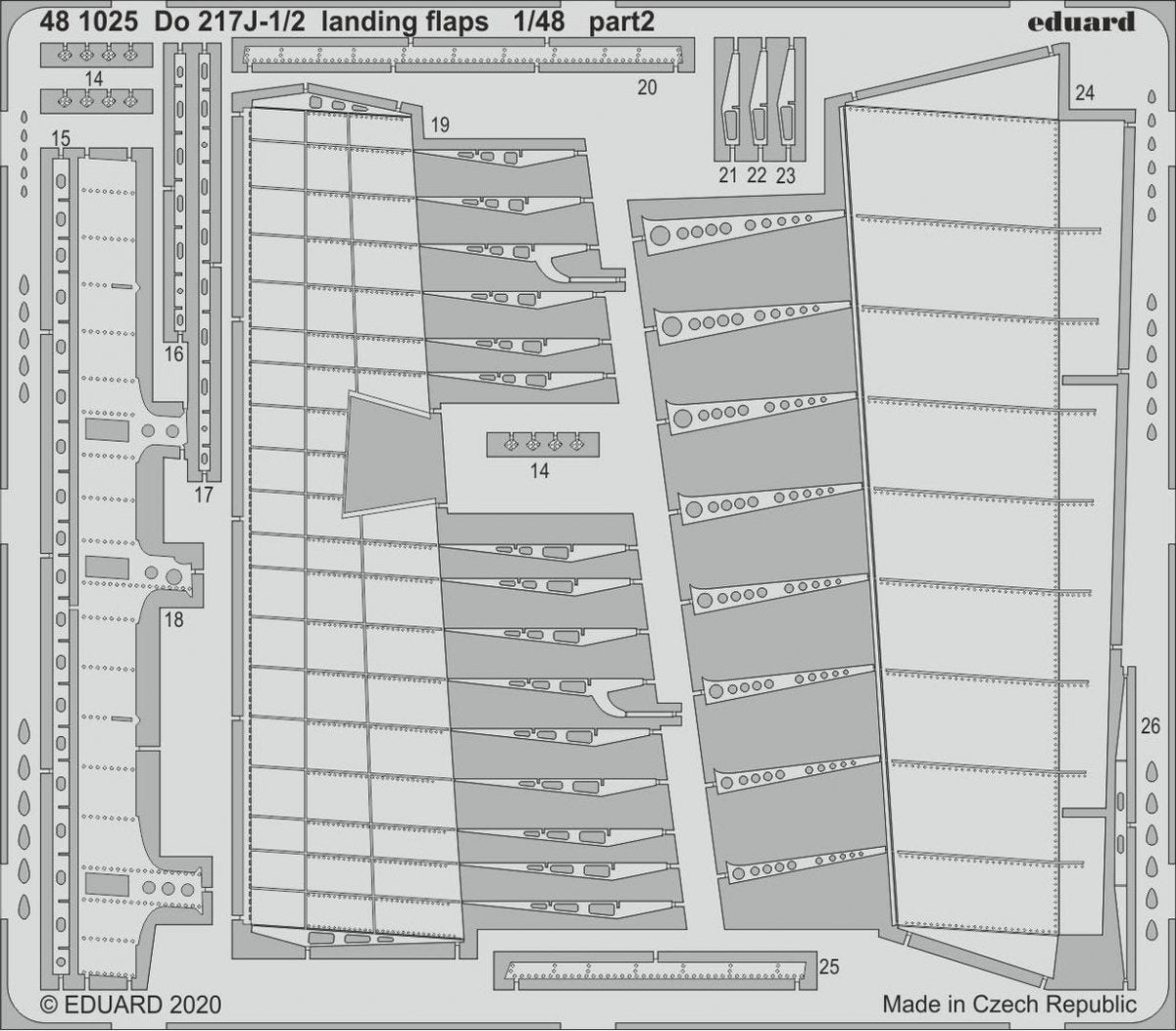 Eduard 481025 For 217J-1/2 landing flaps 1/48 ICM – Bild 2
