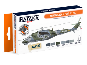 Hataka HTK-CS89 Modern Czech AF paint set vol. 1 (6x17ml)