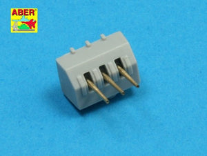 Aber 350L-33 Set of 16 pcs 102 mm type BL Mk.IX barrels for Royal Navy 1/350 – imagen 3