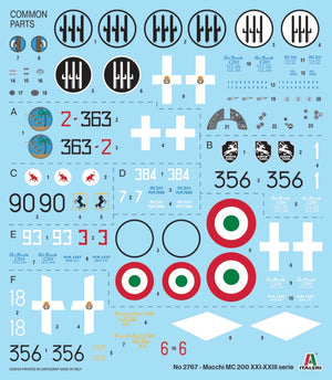 Italeri 2767 Macchi C.200 Serie XXI-XXIII 1/48 – immagine 10