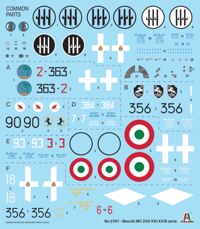 Italeri 2767 Macchi C.200 Serie XXI-XXIII 1/48 – immagine 10