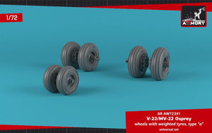 Armory Models AW72341 V-22/MV-22 Osprey wheels w/ weighted tires type “a” 1/72 – Bild 3