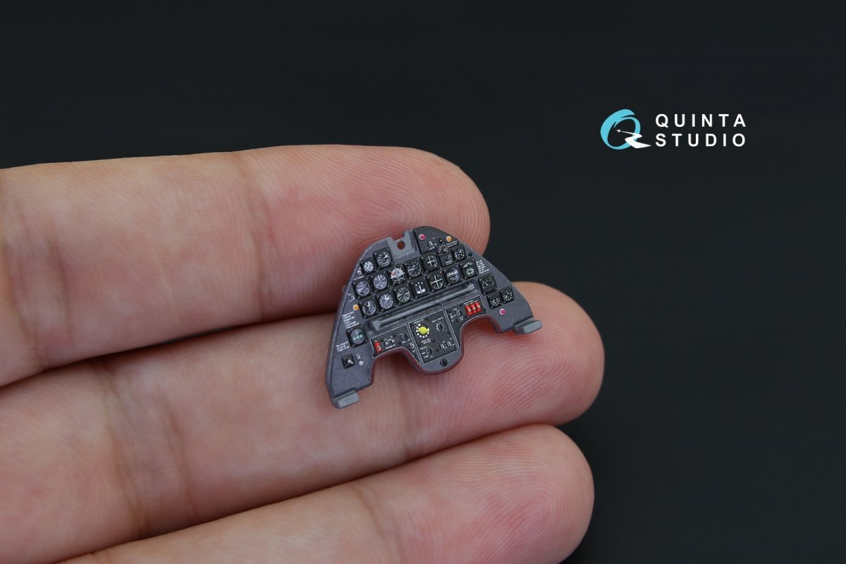 Quinta Studio QD32065 A-1H Skyraider 3D-Printed &amp;amp; colored Interior on decal paper (for ZM SWS kit) 1/32 – immagine 8