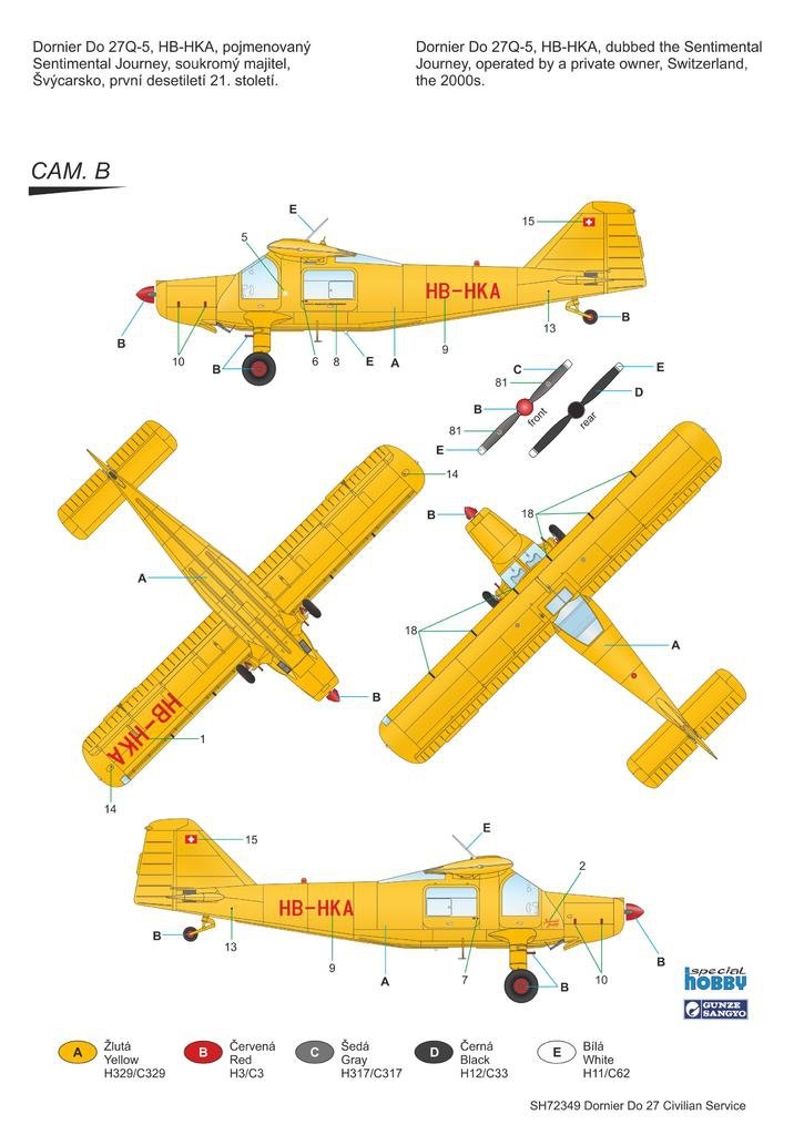Special Hobby 72349 Dornier Do 27 &amp;quot;Civilian Service&amp;quot; 1/72 – immagine 2