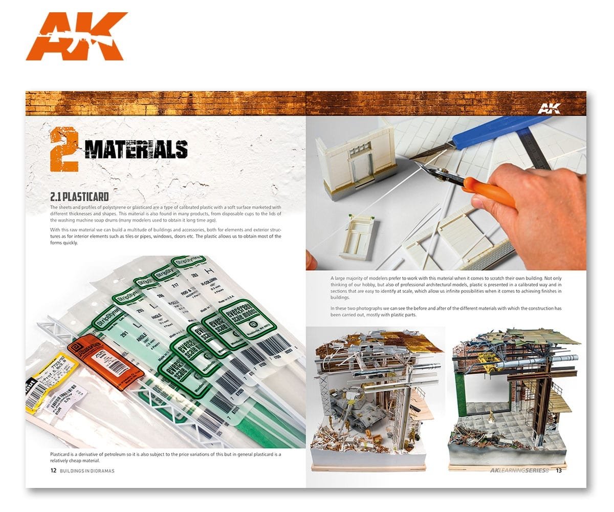 AK Interactive AK256 AK LEARNING 09: THE ULTIMATE GUIDE TO MAKE BUILDINGS IN DIORAMAS (English) – image 4
