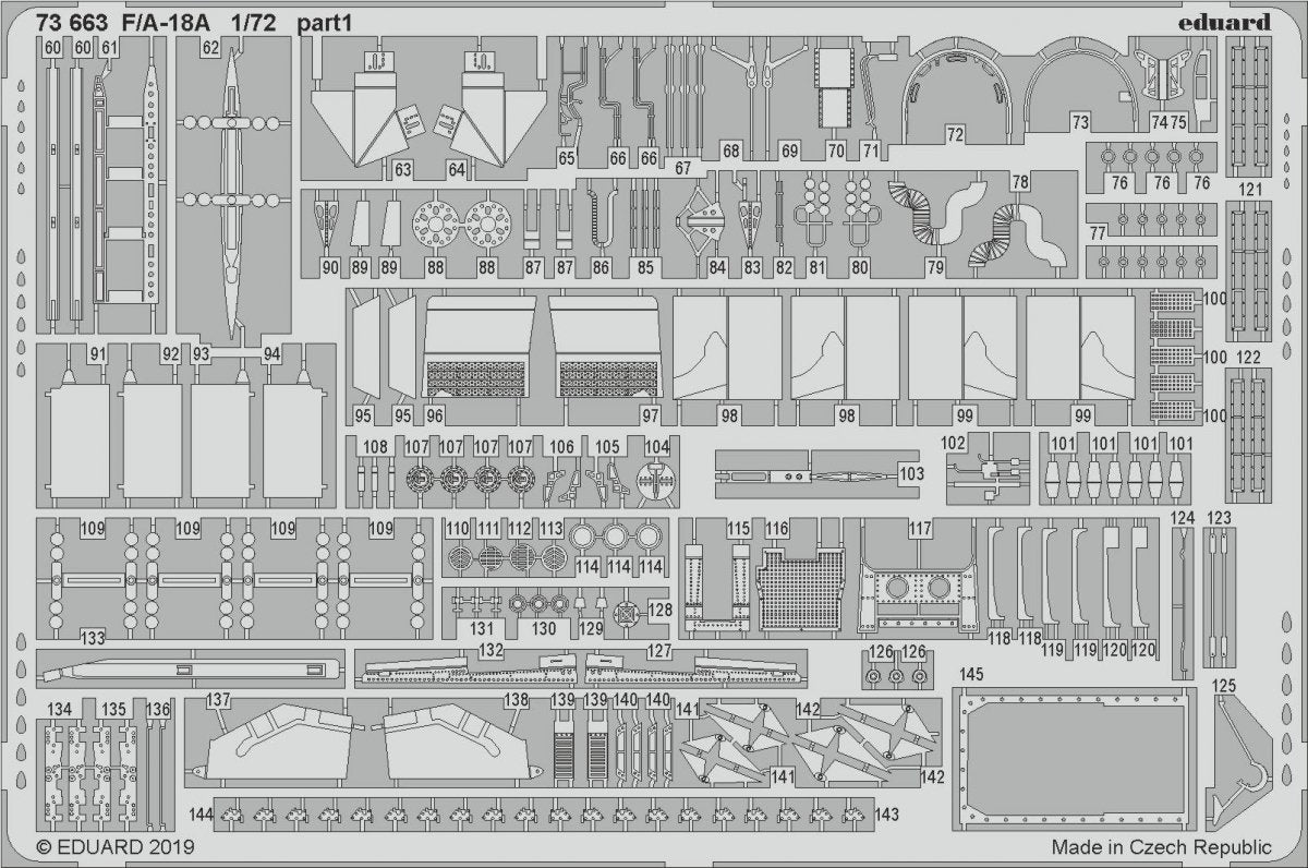 Eduard 73663 F/ A-18A 1/72 ACADEMY – zdjęcie 3