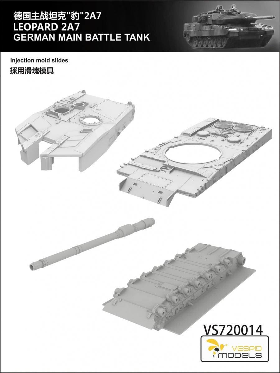 Vespid Models VS720014 Leopard 2A7 German Main Battle Tank 1/72 – obrázek 5