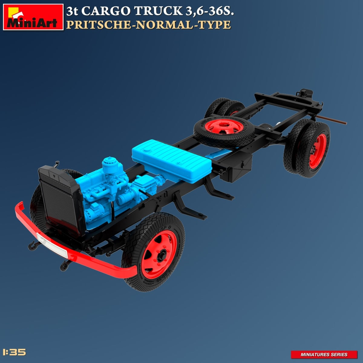 MiniArt 38079 3t CARGO TRUCK 3.6-36S. PRITSCHE-NORMAL-TYPE 1/35 – Bild 6